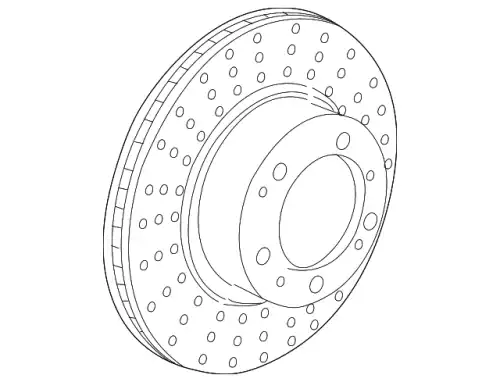 Тормозной диск PORSCHE 98635140105
