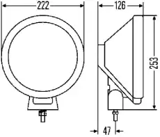 Фара HELLA 1F8 006 800-051
