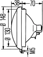 Фара HELLA 1S3 001 442-001