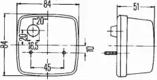 фонарь указателя поворота 2BA 003 014-017 HELLA