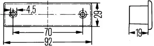 Фонарь габаритный HELLA 2KA 004 331-061