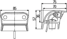 Фонарь габаритный HELLA 2KA 959 640-607