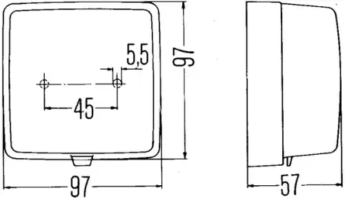 Фара противотуманная HELLA 2NE 003 315-011