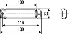Габаритный огонь, 24V 2PG 008 645-961 HELLA