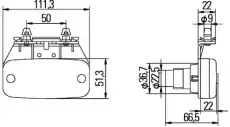Фонарь габаритный HELLA 2PS 340 001-001