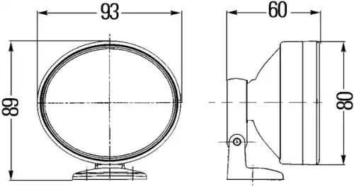 Фара HELLA 2PT 008 935-801