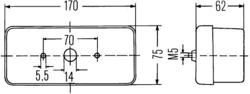 Фонарь задний HELLA 2SD 002 582-027