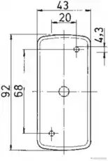 Фонарь габаритный HERTH+BUSS 82710315