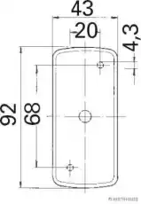 Фонарь габаритный HERTH+BUSS 82710315