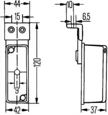 Фонарь габаритный HELLA 2XS 005 020-111