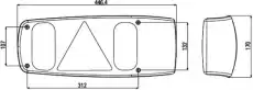 Фонарь задний HELLA 2VA 007 502-011