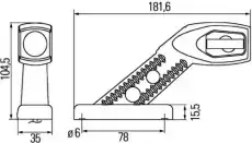 Фонарь габаритный HELLA 2XS 340 448-001