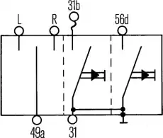 Выключатель 6BA 001 539-001 HELLA