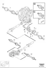 AXLE SHAFT, EXCH 36011773 VOLVO
