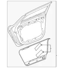 REAR DOOR 31693080 VOLVO