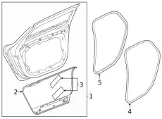 REAR DOOR 31693080 VOLVO