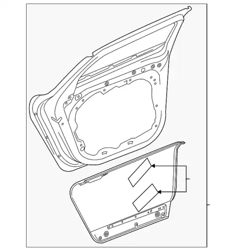REAR DOOR 31693080 VOLVO