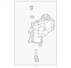 БАК ПЕРЕЛИВА РАДИАТОРА LR155015 LAND ROVER