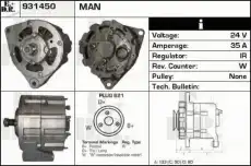 генератор MAN 931450 EDR