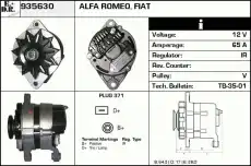 генератор Fiat 935630 EDR
