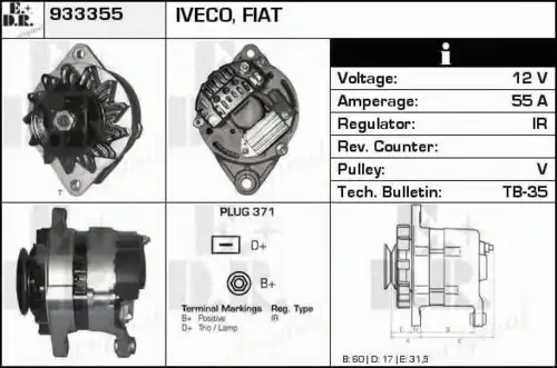 генератор IVEC 933355 EDR