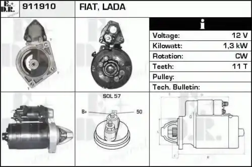 Стартер EDR 911910