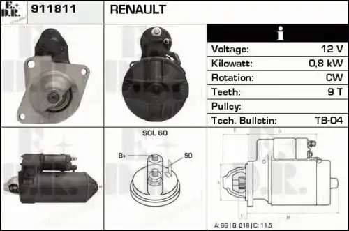 колодки бараб. торм. Toyo 911811 EDR
