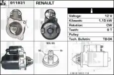 Стартер EDR 911831