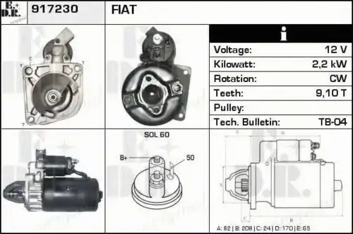 Стартер EDR 917230