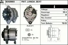 генератор Fiat 930980 EDR