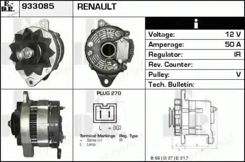 генератор MB 933085 EDR