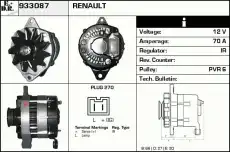 генератор Opel 933087 EDR