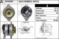 генератор Fiat 933880 EDR