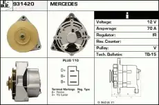 генератор MAN 931420 EDR