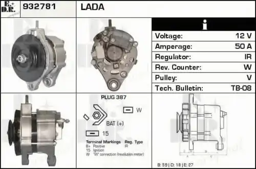 Стартер EDR 932781