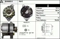 генератор Fiat 936651 EDR