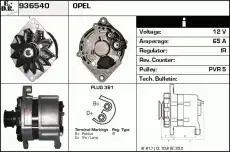 генератор Opel 936540 EDR