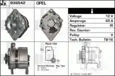 генератор Opel 936542 EDR