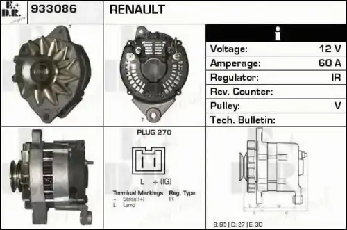 генератор Ren 933086 EDR