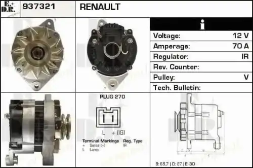 генератор Ren 937321 EDR