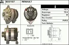 генератор Opel 933107 EDR