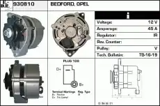 генератор Opel 930810 EDR