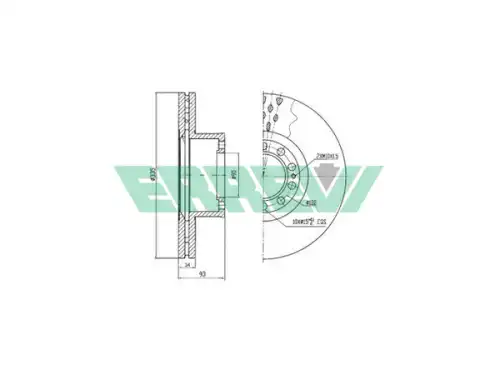 Тормозной диск ERREVI 713721
