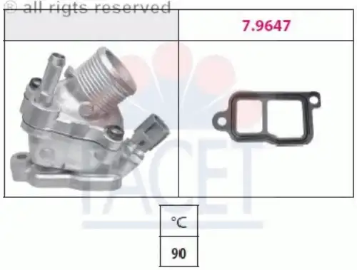 Термостат системы охлаждения FACET 7.8733