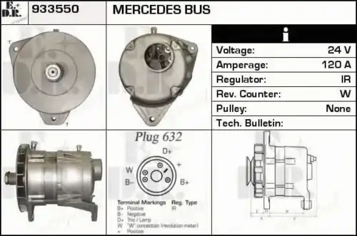 генератор MB 933550 EDR