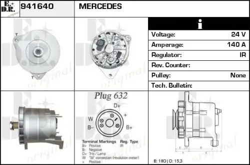 генератор MB 941640 EDR