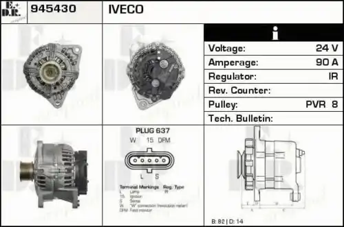 генератор IVEC 945430 EDR
