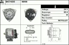 генератор MAN 947430 EDR