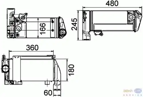 Масляный радиатор HELLA 8MO 376 765-501