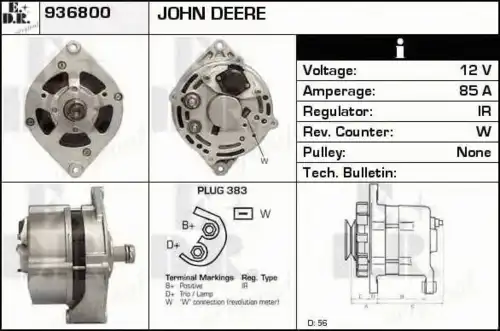 генератор Ford 936800 EDR
